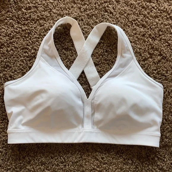 Yvette Criss Cross Adjustable Strap Sports Bra - Picture 1 of 9